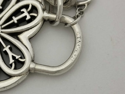 Tiffany & Co. Filigree Heart Key Bracelet SV925 17.2g Bracelet Bangle