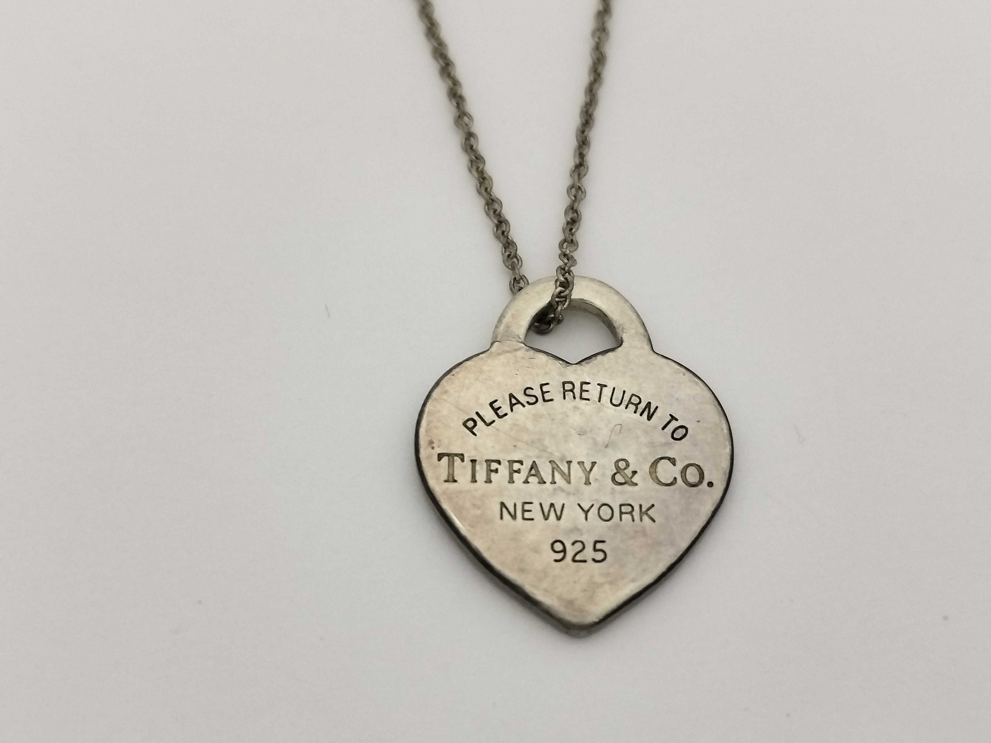 Tiffany&Co. Tiffany Return Toe Necklace Heart Tag SV925 3.4g Necklace