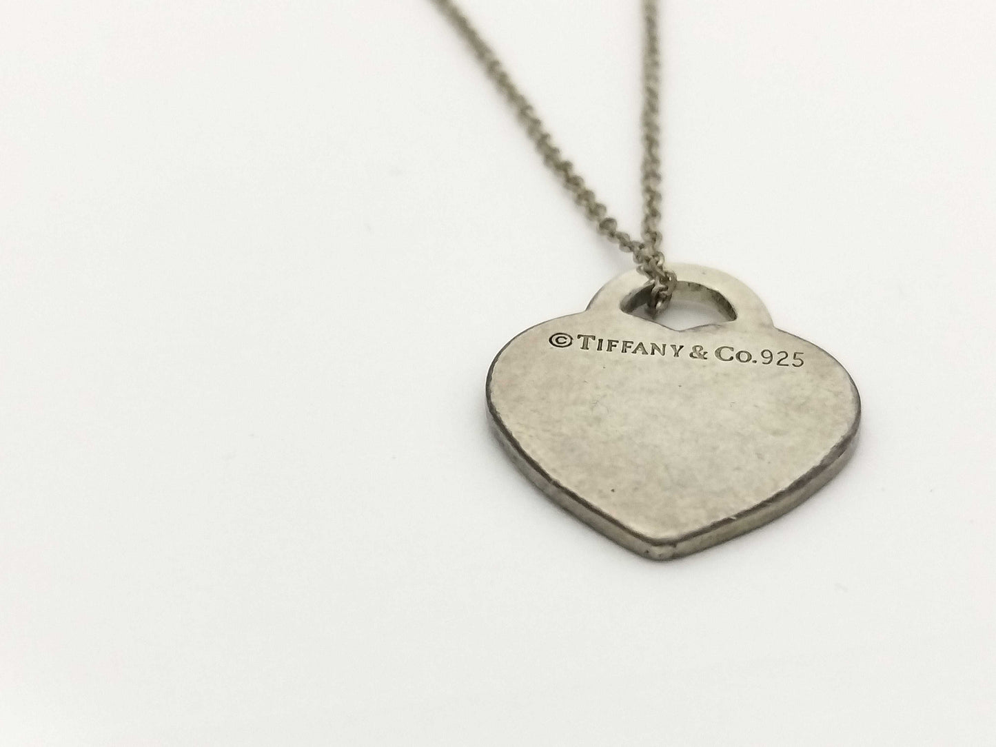 Tiffany&Co. Tiffany Return Toe Necklace Heart Tag SV925 3.4g Necklace