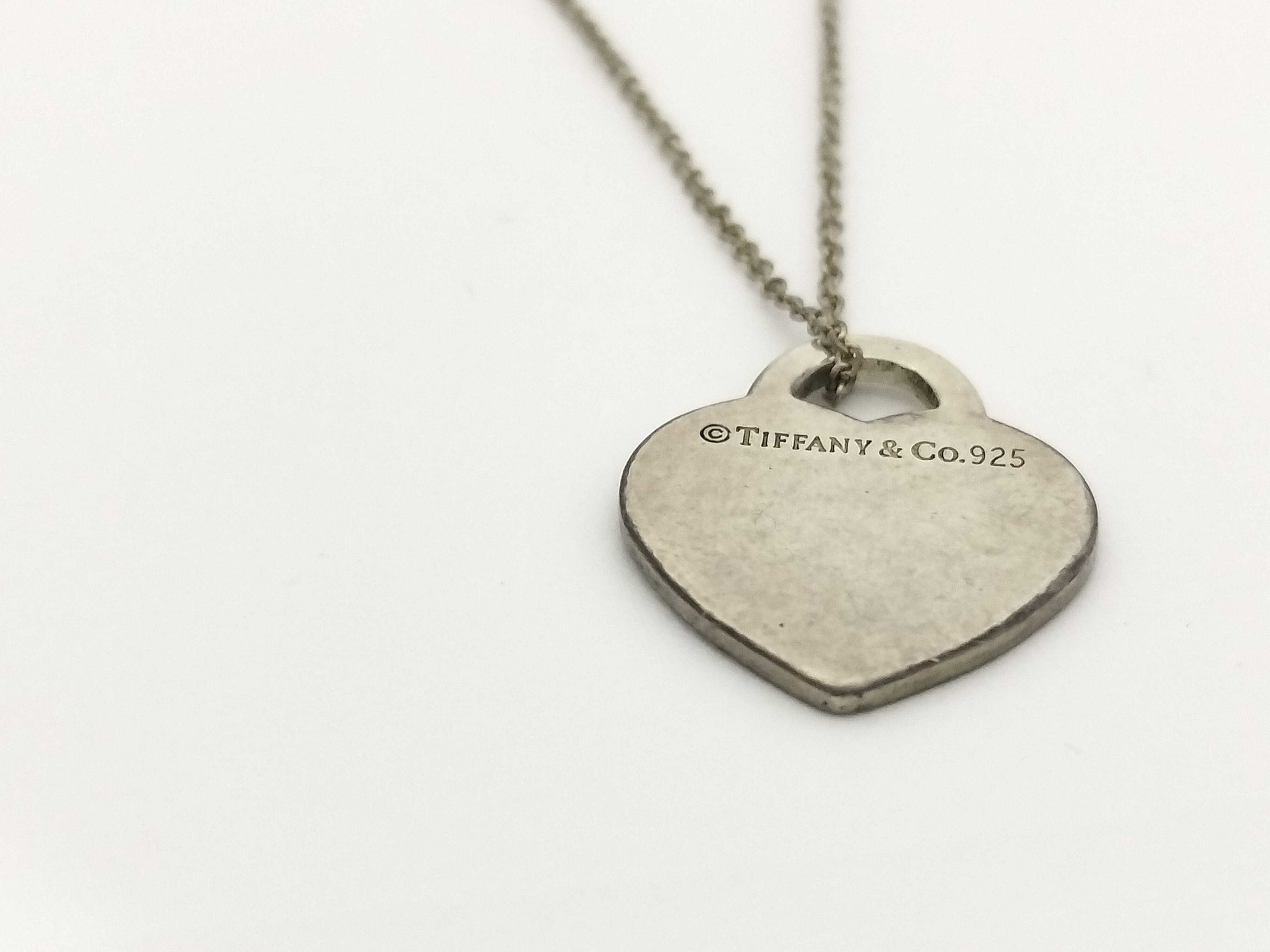 Tiffany&Co. Tiffany Return Toe Necklace Heart Tag SV925 3.4g Necklace