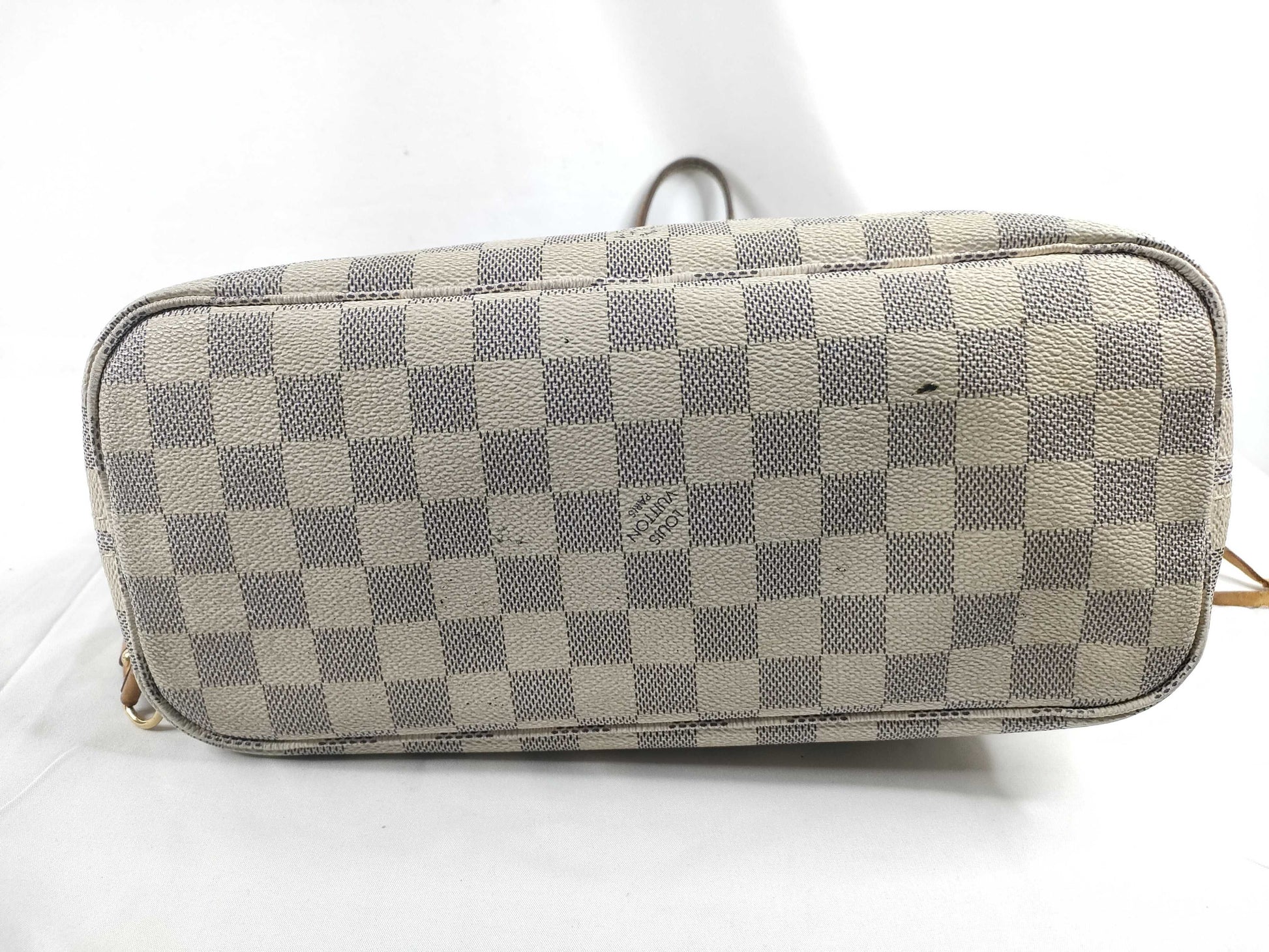 LOUIS VUITTON Damier Azure Louis Vuitton Damiere Zulu Neverful PM M40155 Tote Bag