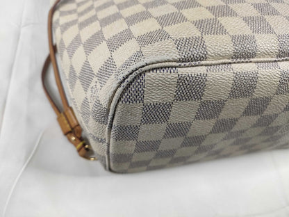 LOUIS VUITTON Damier Azure Louis Vuitton Damiere Zulu Neverful PM M40155 Tote Bag