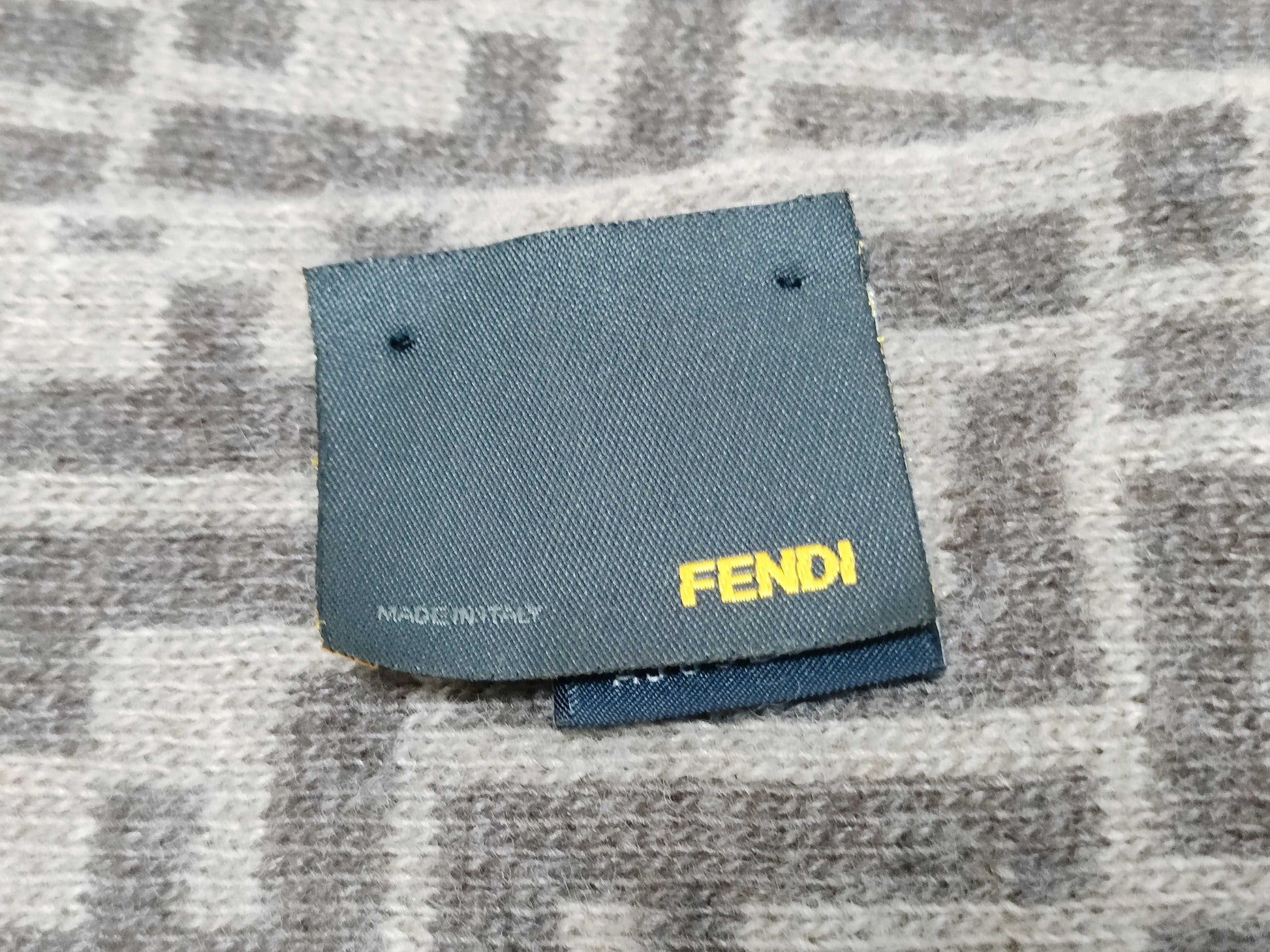 FENDI Zucca Pattern Fendi Zucca Muffler Beige Muffler