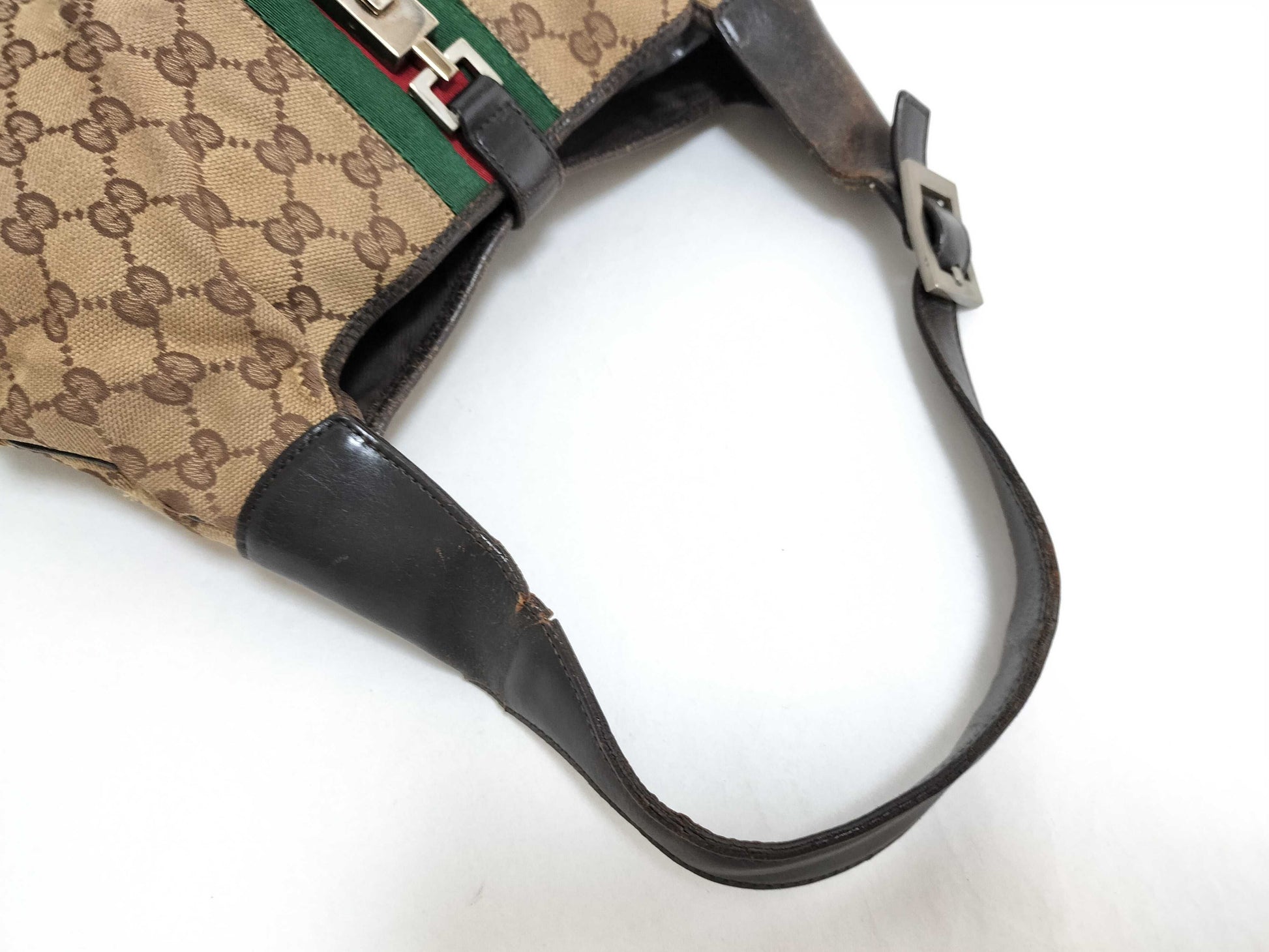 GUCCI GG Canvas Gucci GG Canvas Handbag Jackie Sherry Shoulder Bag