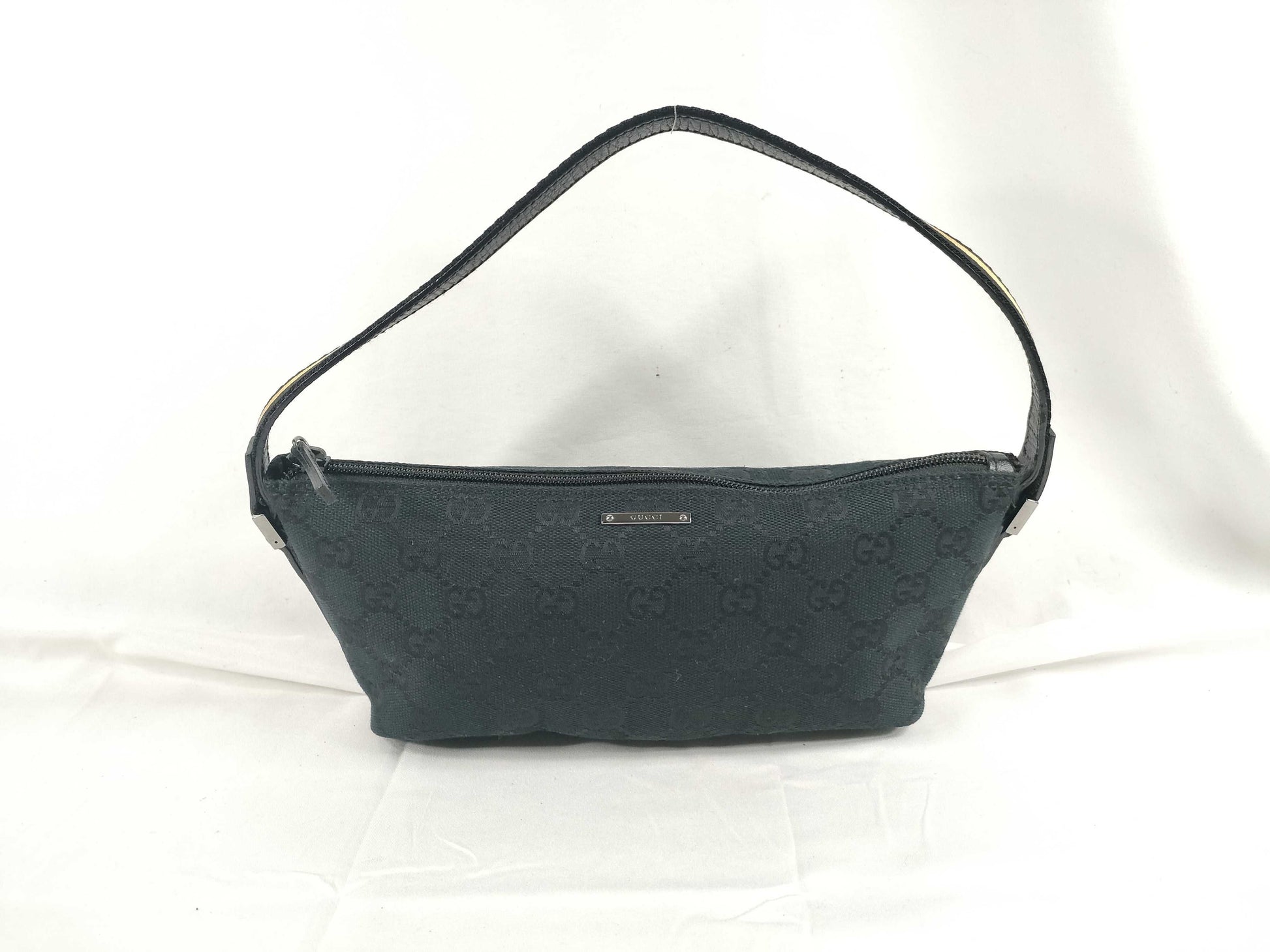 GUCCI GG Canvas Gucci GG Canvas Bag Sherry Black Handbag