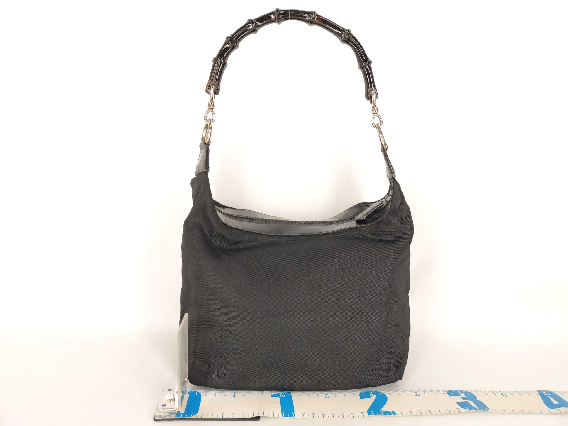 GUCCI Bamboo Gucci Bamboo Handbag Jackie Black Shoulder Bag