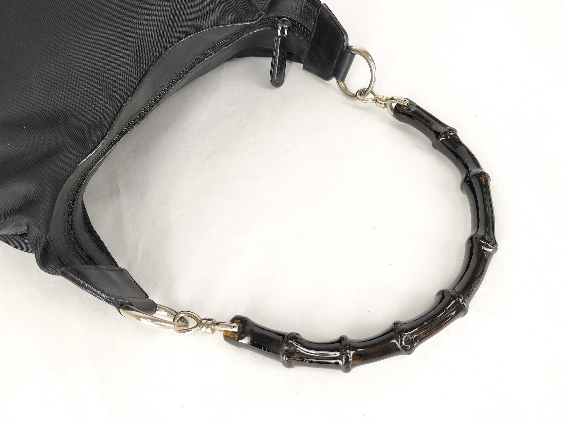 GUCCI Bamboo Gucci Bamboo Handbag Jackie Black Shoulder Bag