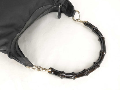 GUCCI Bamboo Gucci Bamboo Handbag Jackie Black Shoulder Bag