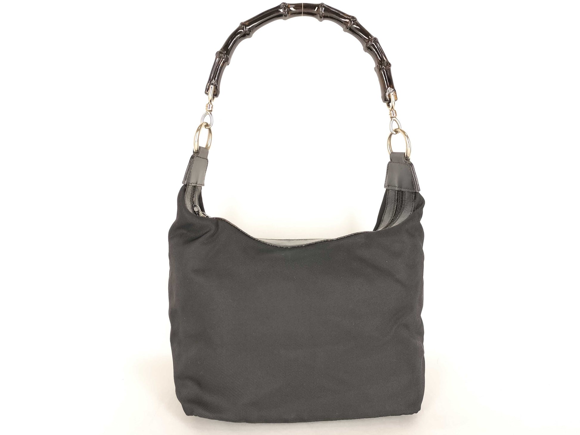 GUCCI Bamboo Gucci Bamboo Handbag Jackie Black Shoulder Bag