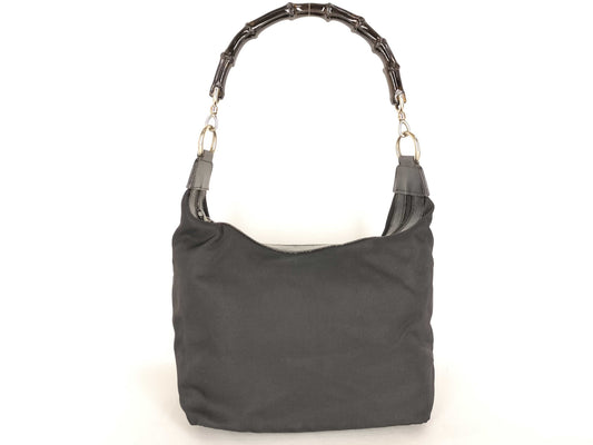 GUCCI Bamboo Gucci Bamboo Handbag Jackie Black Shoulder Bag