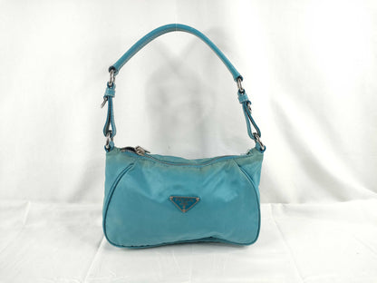 PRADA Nylon Prada Handbag Blue Handbag