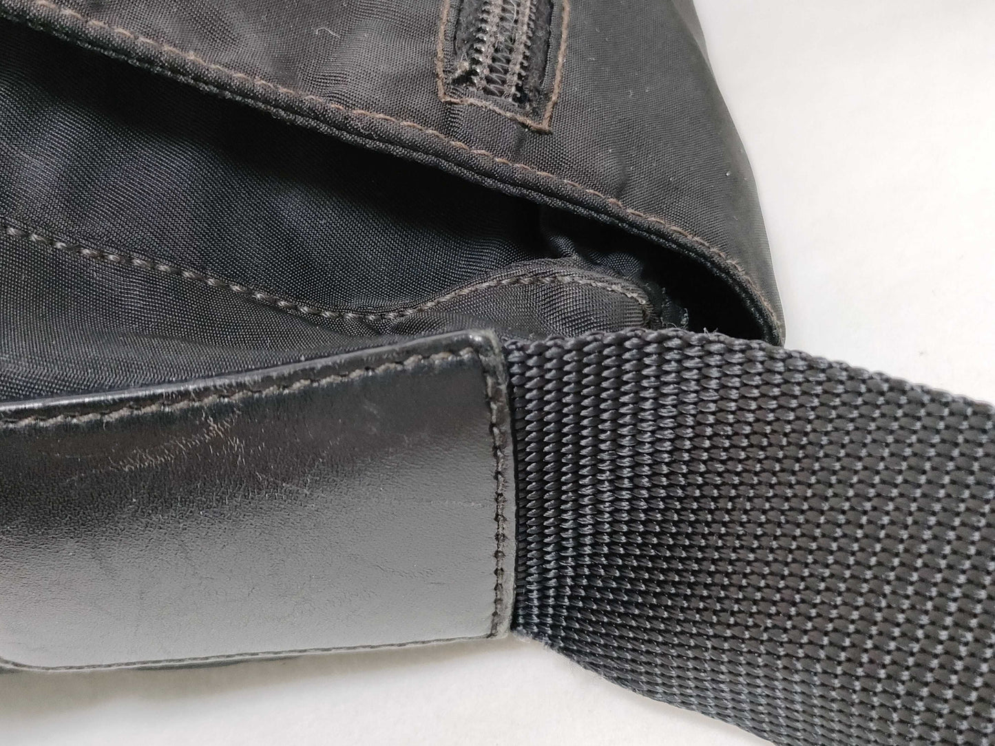 PRADA Nylon Prada Shoulder Bag Black Shoulder Bag