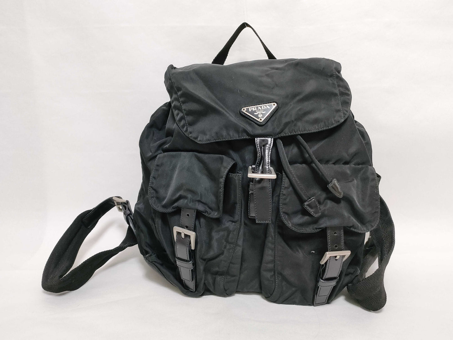 PRADA Nylon Prada Backpack Black Rucksack