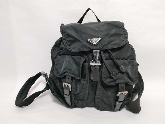 PRADA Nylon Prada Backpack Black Rucksack