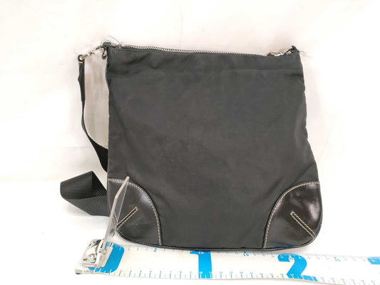 PRADA Nylon Prada Shoulder Bag Black Shoulder Bag