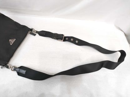 PRADA Nylon Prada Shoulder Bag Black Shoulder Bag