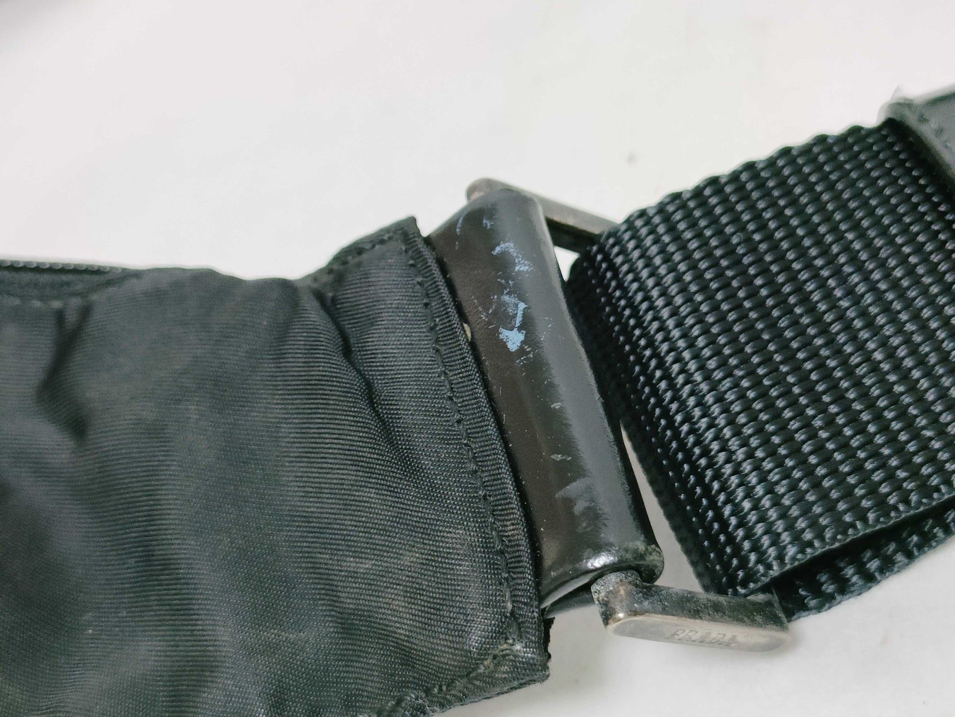 PRADA Nylon Prada Shoulder Bag Black Shoulder Bag