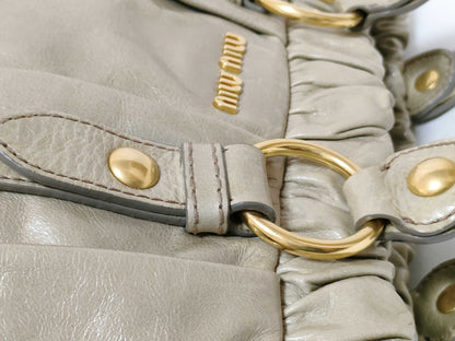 miu miu miu 2way handbag with long strap handbag