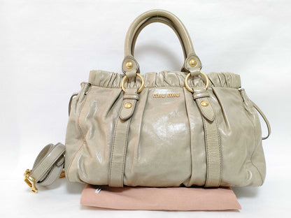 miu miu miu 2way handbag with long strap handbag