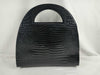 Yves Saint Laurent Handbag Croco-Embossed Black Handbag