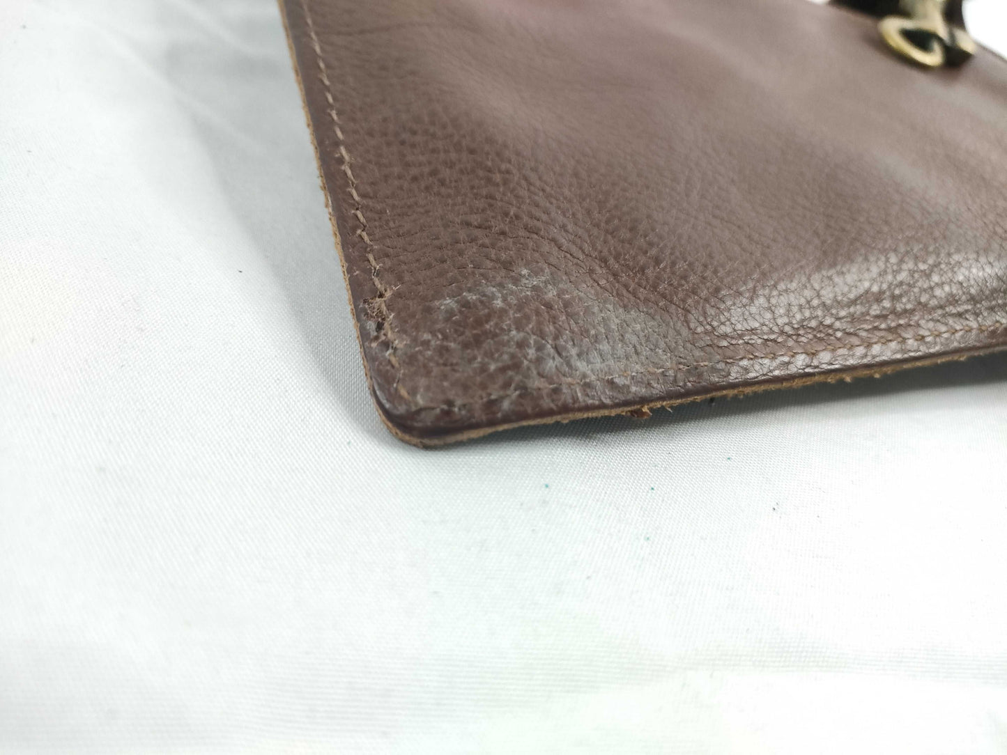 BOTTEGA VENETA Intrecciato Pouch Brown Pouch