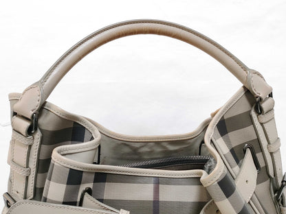 BURBERRY Handbag Grey Shoulder Bag