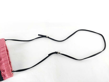 PRADA Shoulder Bag Sacoche Satin Red Shoulder Bag