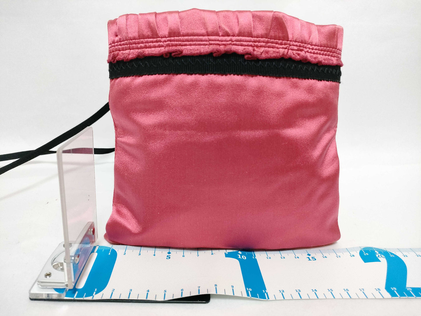 PRADA Shoulder Bag Sacoche Satin Red Shoulder Bag