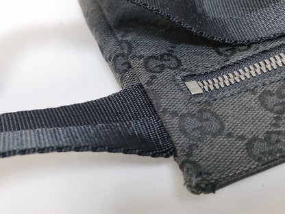 GUCCI GG Canvas Gucci GG Canvas Shoulder Bag Black Waist Bag