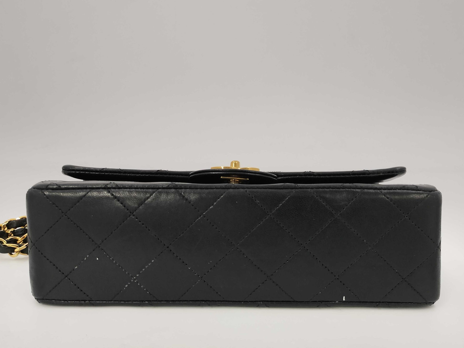 CHANEL Matlasse Chain Shoulder Bag Turnlock Black Shoulder Bag