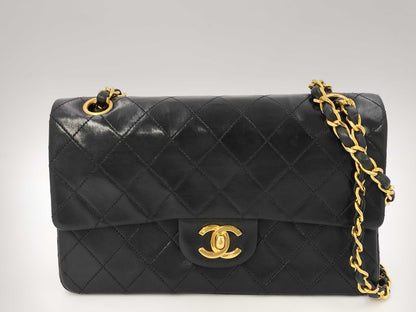 CHANEL Matlasse Chain Shoulder Bag Turnlock Black Shoulder Bag