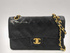 CHANEL Matlasse Chain Shoulder Bag Turnlock Black Shoulder Bag