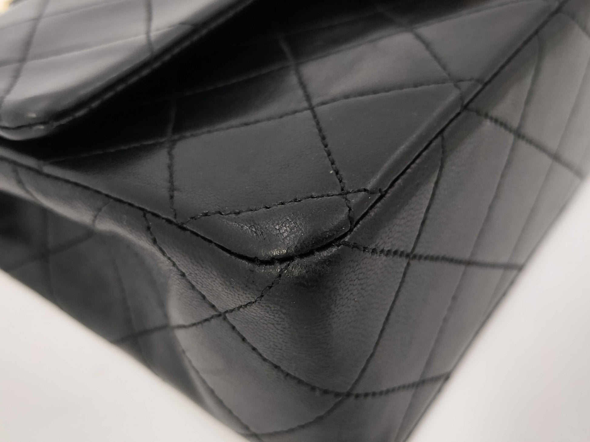 CHANEL Matlasse Chain Shoulder Bag Turnlock Black Shoulder Bag