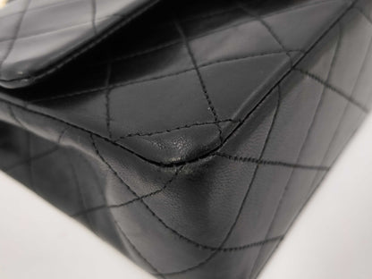 CHANEL Matlasse Chain Shoulder Bag Turnlock Black Shoulder Bag