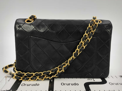 CHANEL Matlasse Chain Shoulder Bag Turnlock Black Shoulder Bag