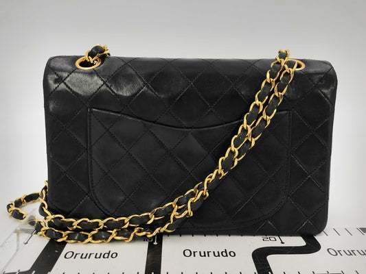 CHANEL Matlasse Chain Shoulder Bag Turnlock Black Shoulder Bag