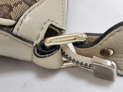 GUCCI GG Canvas Gucci GG Canvas One Shoulder Bag White Shoulder Bag