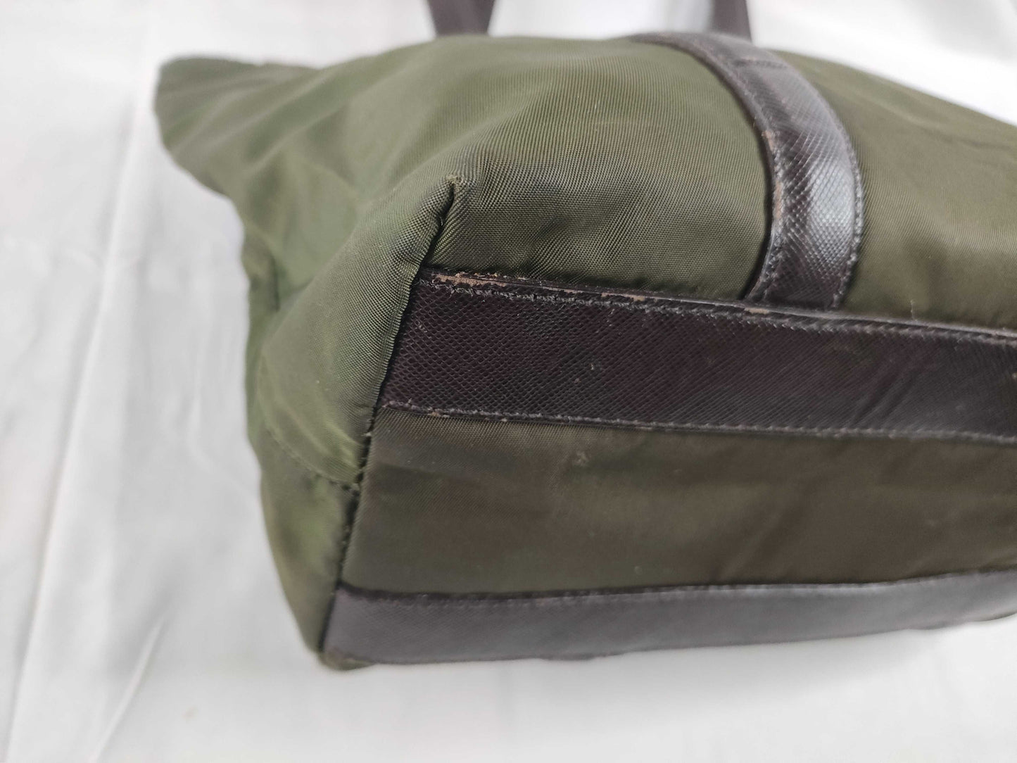 PRADA Nylon Prada Purse Green Handbag