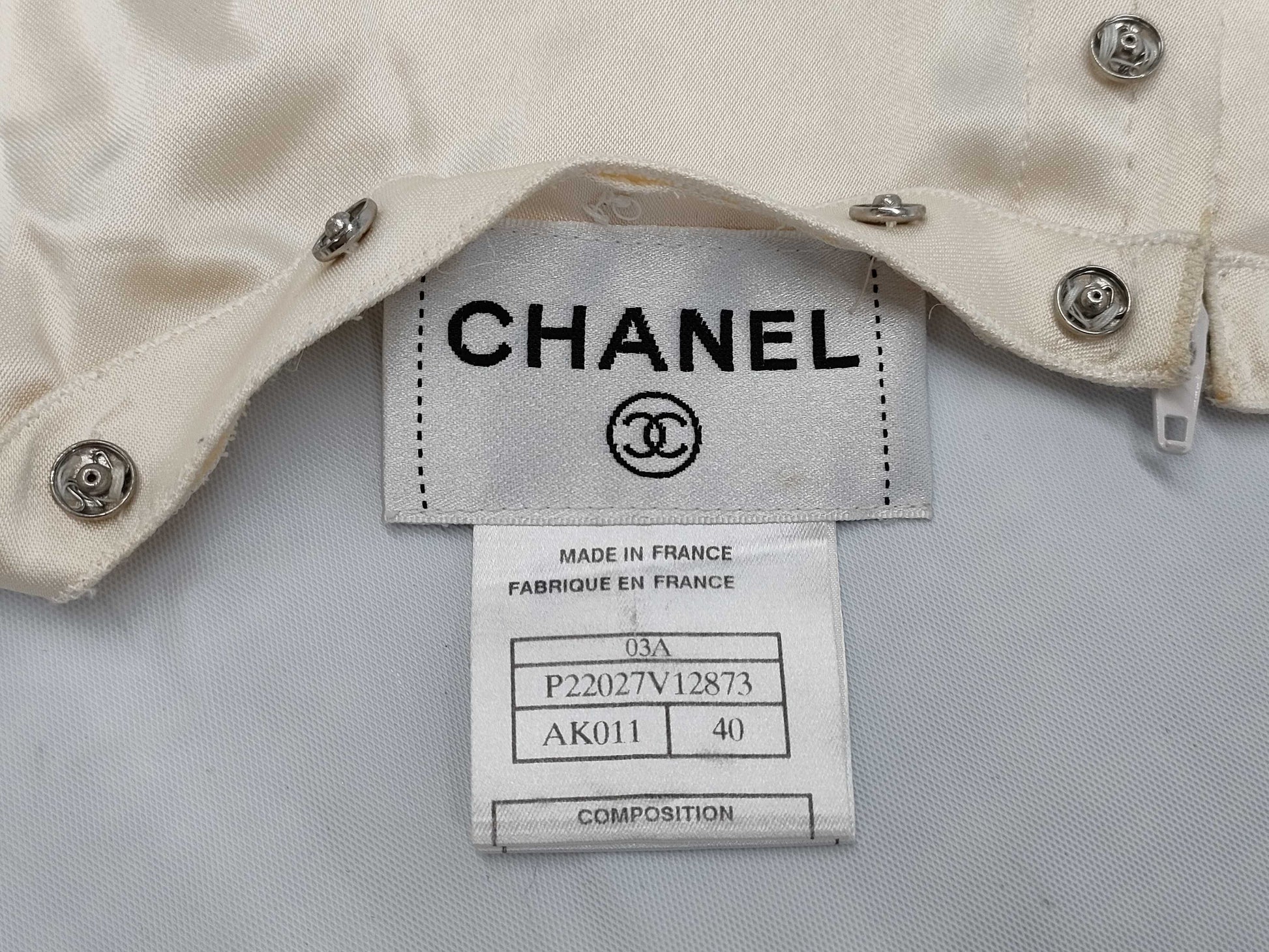 CHANEL Chanel Tops White No. 40 Tops