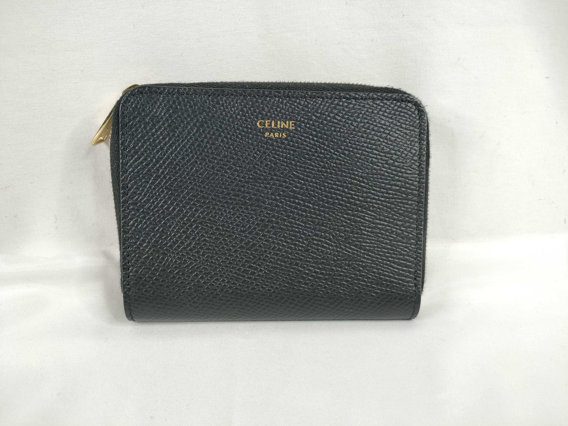 CELINE Trifold Coin Case Black Coin Case