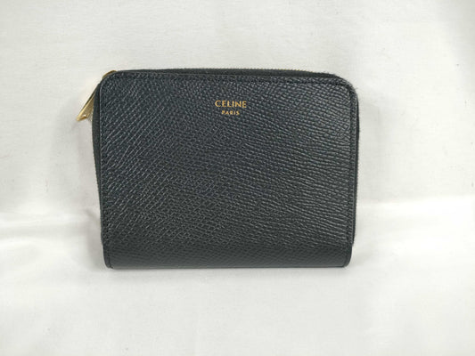 CELINE Trifold Coin Case Black Coin Case