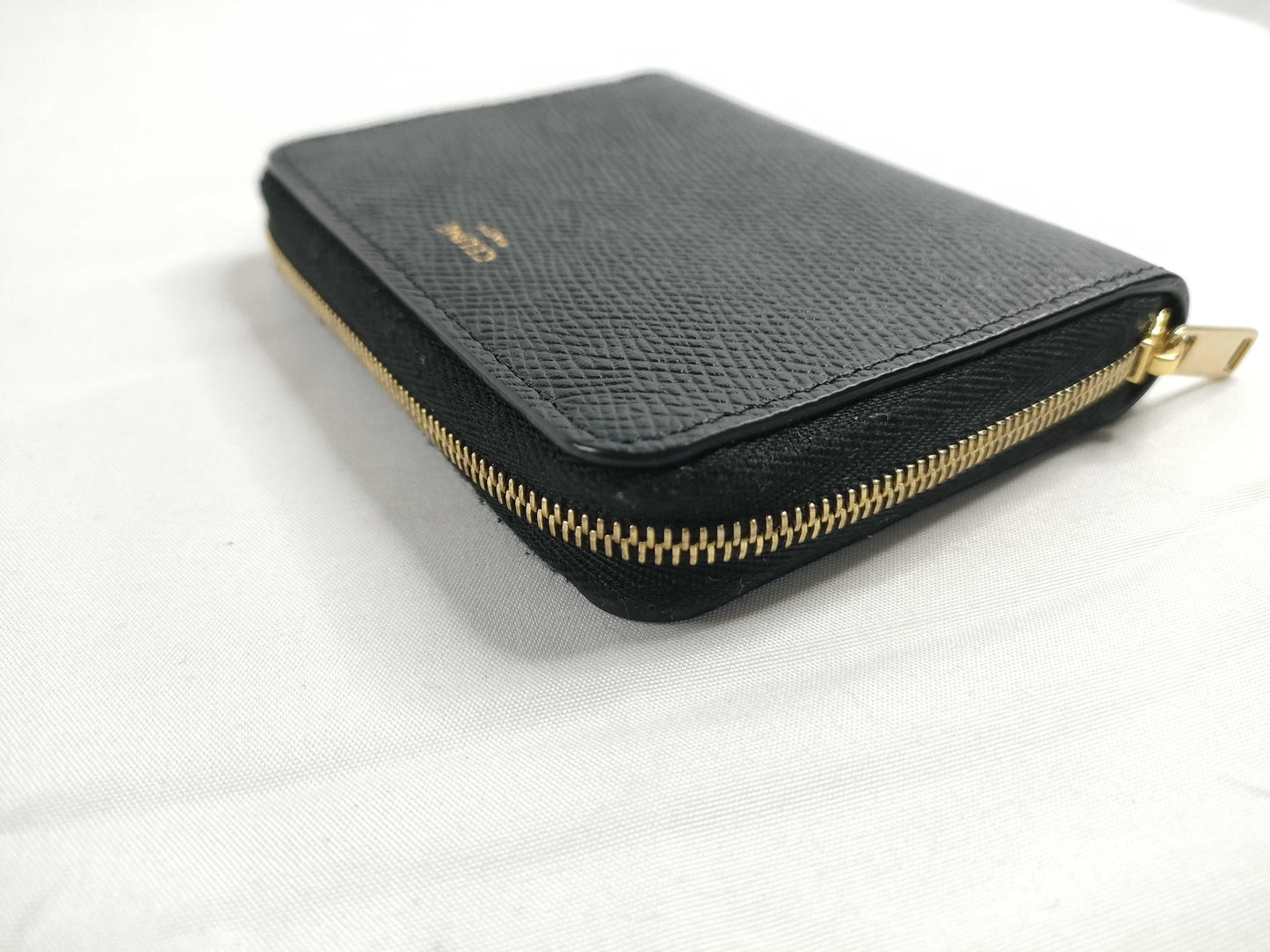 CELINE Trifold Coin Case Black Coin Case