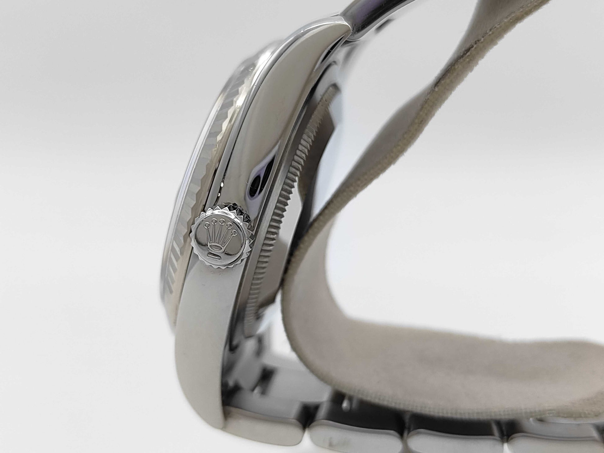 ROLEX 116234 D963026 Black Roman Oyster Breath Men's Watch