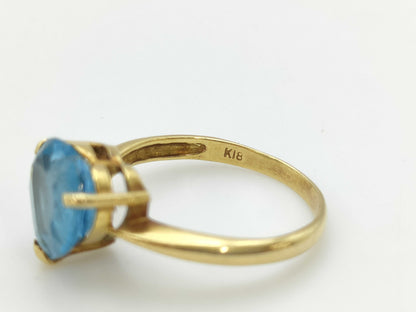 Colored Stone K18 2.7g Ring 