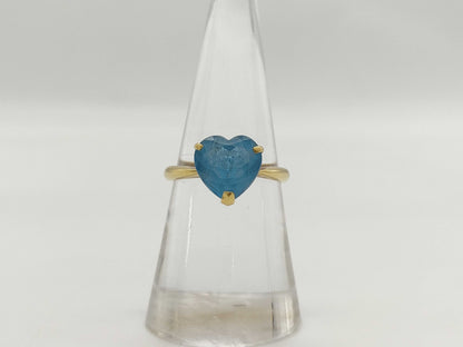 Colored Stone K18 2.7g Ring 