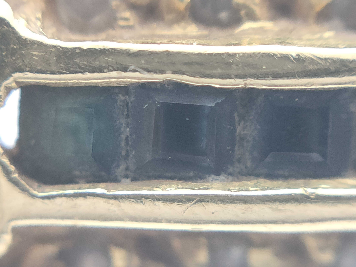 Colored Stone 0.95ct D0.13ct K18 3.9g Ring 