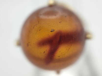 Color beads diameter approx. 14.4mm K18 6.8g ring 