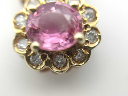 Colored Diamond Pendant Top, 18K Gold, 1.4g 