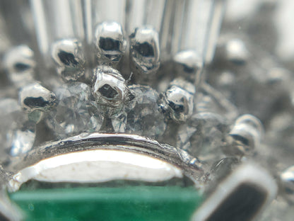 E0.65ct D0.45ct Pt900 6.4g Ring 