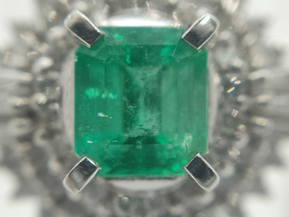 E0.65ct D0.45ct Pt900 6.4g Ring 